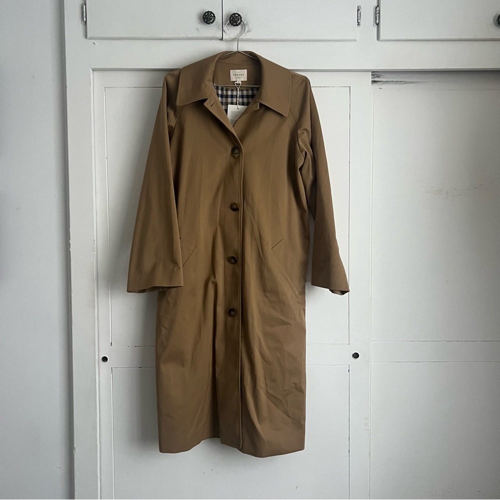 Sezane Clyde Coat in Camel (Size EU 36)